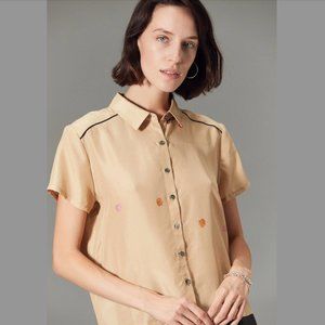Silk Shirt with Shells